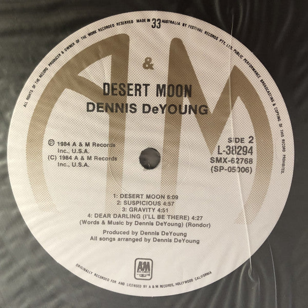 Dennis DeYoung : Desert Moon (LP, Album, Promo)