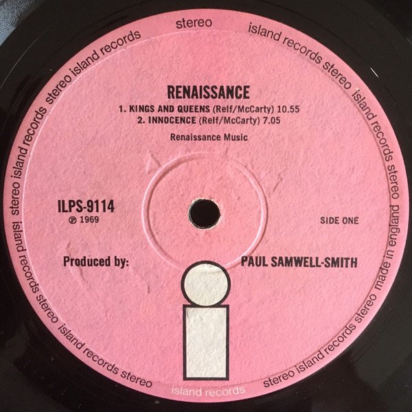 Renaissance (4) : Renaissance (LP, Album, Gat)