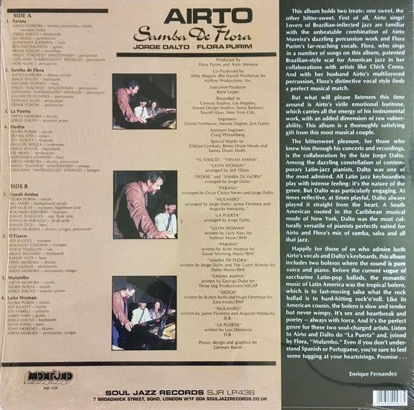 Airto Moreira : Samba De Flora (LP, Album, Ltd, RE)