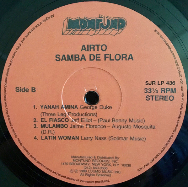 Airto Moreira : Samba De Flora (LP, Album, Ltd, RE)