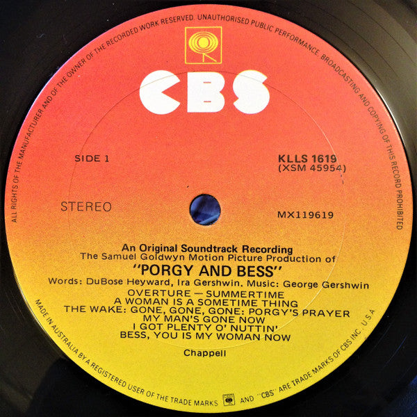 Samuel Goldwyn : Porgy And Bess - The Samuel Goldwyn Motion Picture Production (LP, Album, Yel)