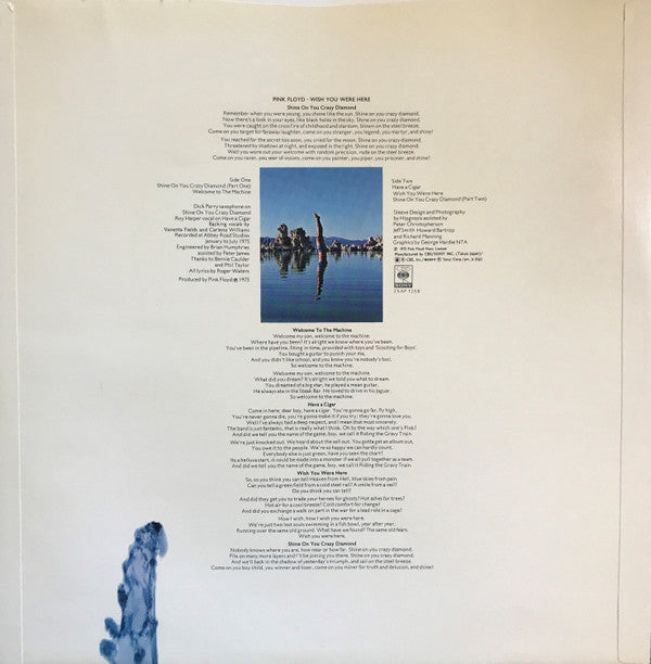 Pink Floyd : Wish You Were Here = 炎 (あなたがここにいてほしい) (LP, Album, RE)