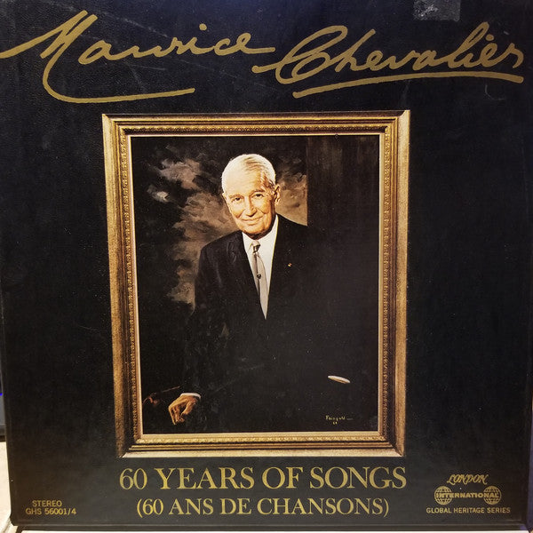 Maurice Chevalier : 60 Years Of Songs (60 Ans De Chansons) (4xLP, Album, Comp, Mono, box)