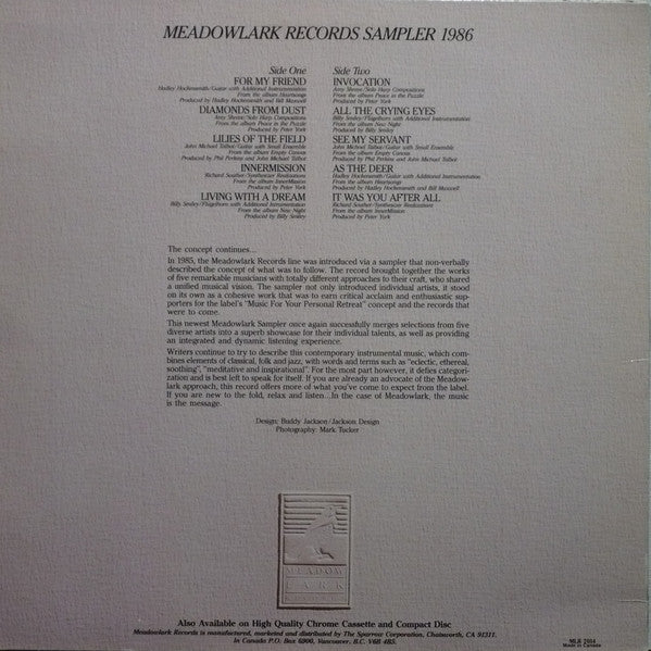 Various : Meadowlark Sampler 1986 (LP, Comp)