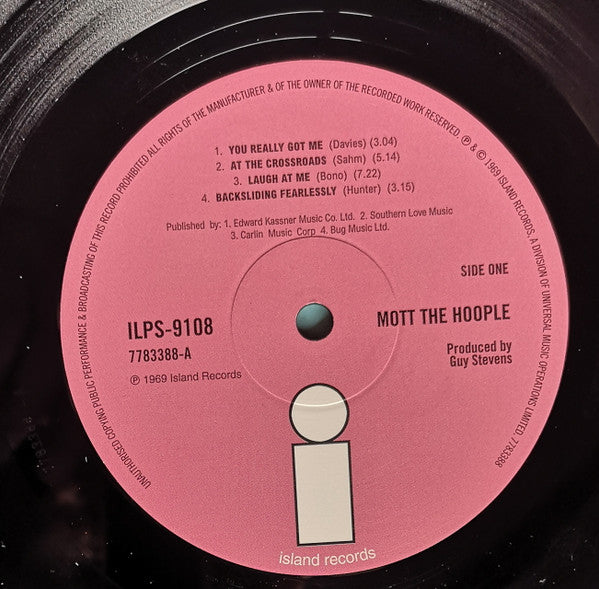 Mott The Hoople : Mott The Hoople (LP, Album, RE, 180)