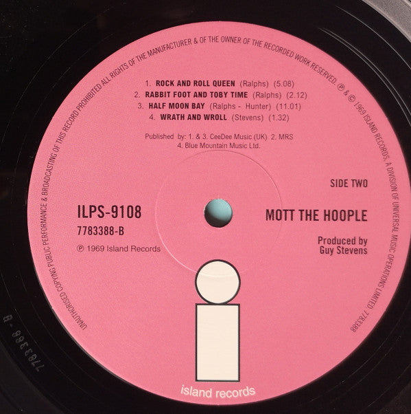 Mott The Hoople : Mott The Hoople (LP, Album, RE, 180)