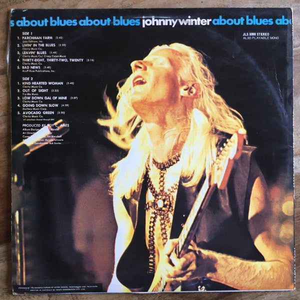 Johnny Winter : About Blues (LP, Comp)