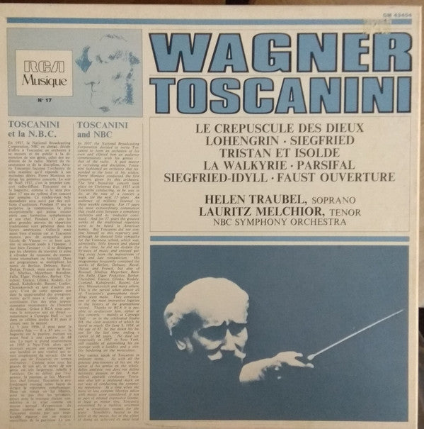 Arturo Toscanini, NBC Symphony Orchestra and Richard Wagner : Wagner Toscanini (4xLP, Mono + Box, Comp, RE)