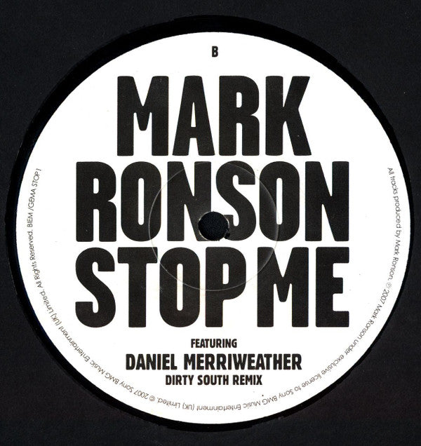 Mark Ronson : Stop Me (12")