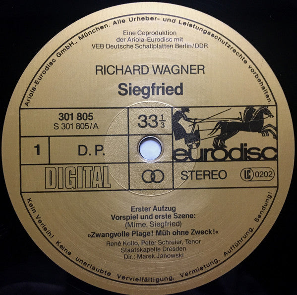 Richard Wagner - Staatskapelle Dresden, Marek Janowski : Siegfried (5xLP + Box)