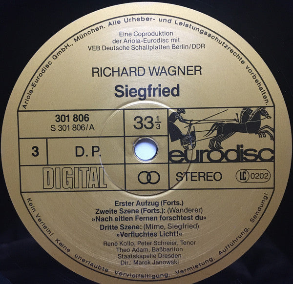 Richard Wagner - Staatskapelle Dresden, Marek Janowski : Siegfried (5xLP + Box)