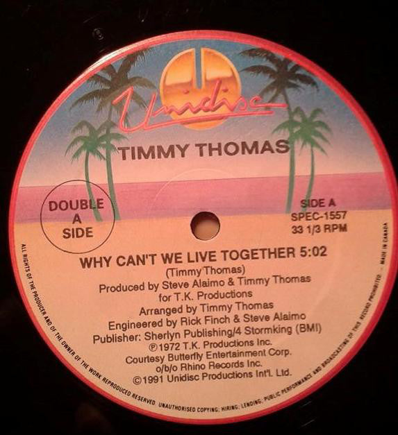 Timmy Thomas / Melba Moore : Why Can't We Live Together / This Is It (Remix) (12", Single)