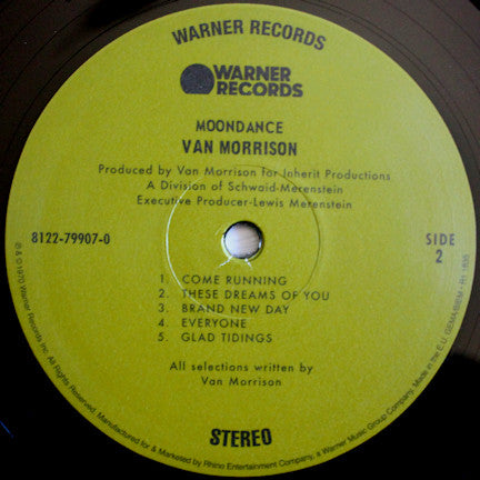 Van Morrison : Moondance (LP, Album, RE, RP, 180)