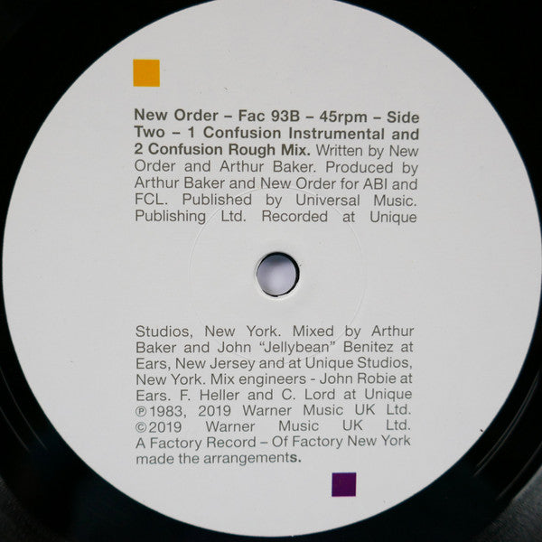 New Order : Confusion (12", Single, RE, RM, 180)