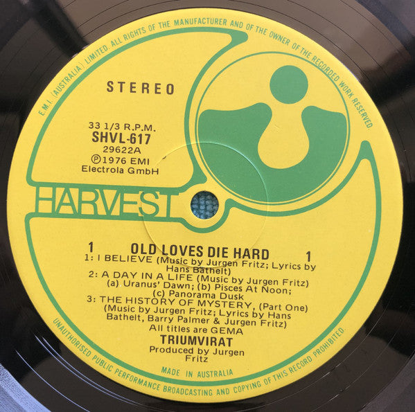 Triumvirat : Old Loves Die Hard (LP, Album)