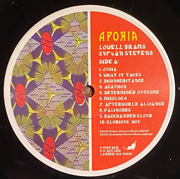 Sufjan Stevens, Lowell Brams : Aporia (LP, Album)