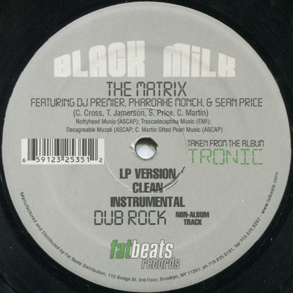Black Milk : Give The Drummer Sum (12")