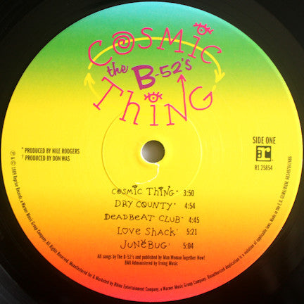 The B-52's : Cosmic Thing (LP, Album, RE)