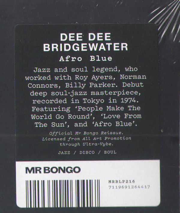 Dee Dee Bridgewater : Afro Blue (LP, Album, RE)