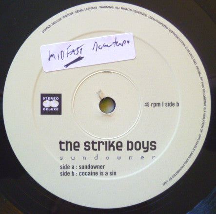 The Strike Boys : Sundowner (12")