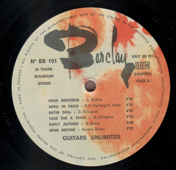 The Guitars Unlimited : Guitars Unlimited (LP, Album)