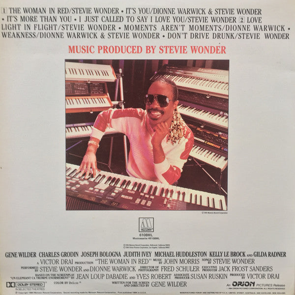 Stevie Wonder : The Woman In Red (Selections From The Original Motion Picture Soundtrack) (LP, Album, Gat)