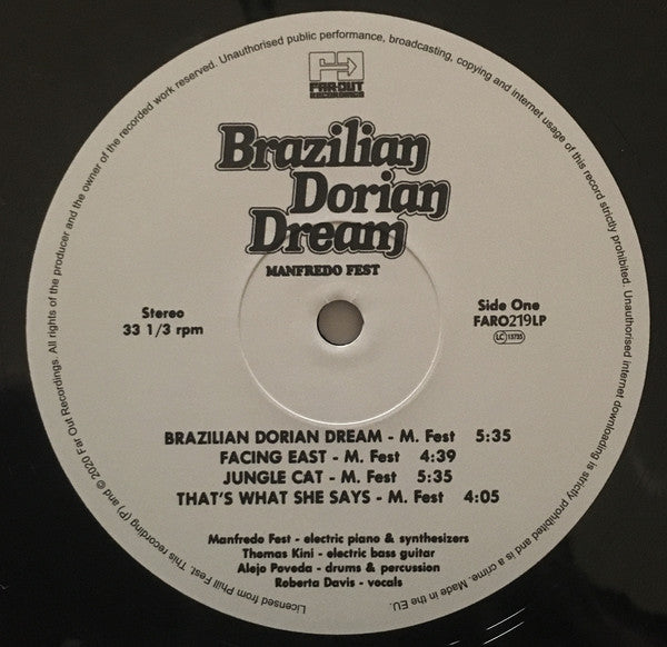 Manfredo Fest : Brazilian Dorian Dream (LP, Album, RE)