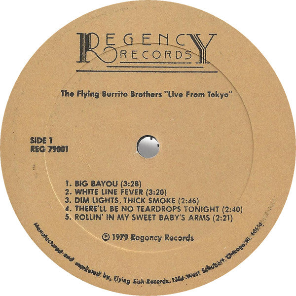 The Flying Burrito Bros : Live From Tokyo (LP, Album)
