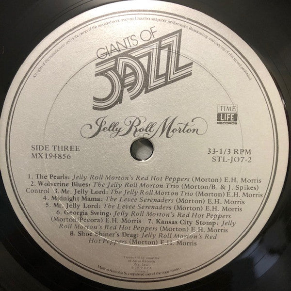 Jelly Roll Morton : Giants Of Jazz: Jelly Roll Morton (3xLP, Comp + Box)