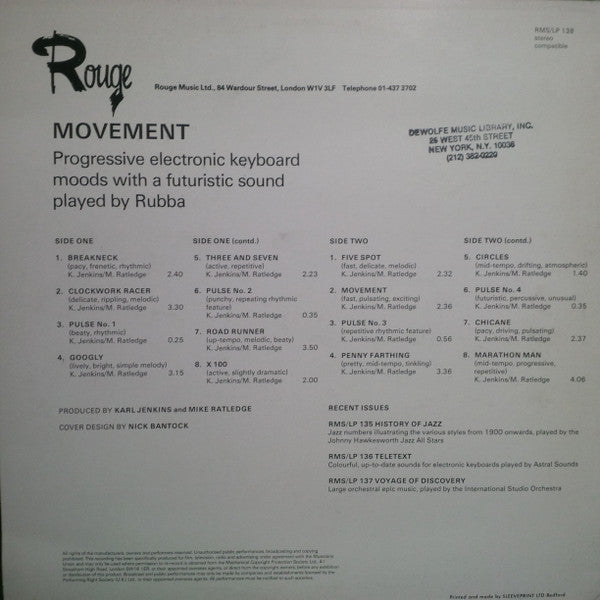 Rubba : Movement (LP)