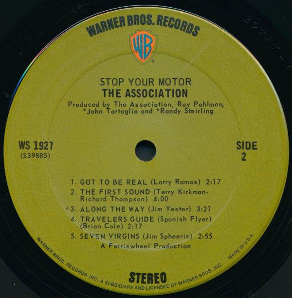 The Association (2) : Stop Your Motor (LP, Album, Ter)