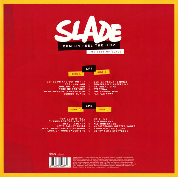 Slade : Cum On Feel The Hitz - The Best Of Slade (2xLP, Comp)