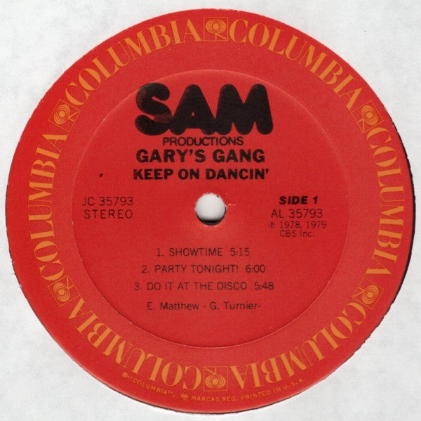 Gary's Gang : Keep On Dancin' (LP, Album)