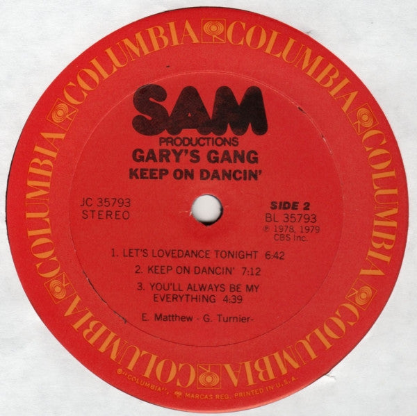 Gary's Gang : Keep On Dancin' (LP, Album)