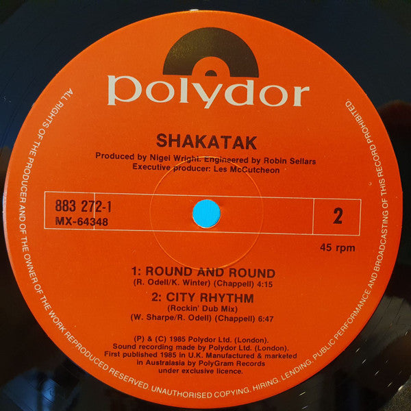 Shakatak : City Rhythm (Full Length Version) (12", Single, Ltd)