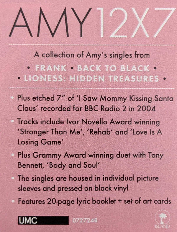 Amy Winehouse : 12X7 (7", Single + 7", Single + 7", Single + 7", Single )
