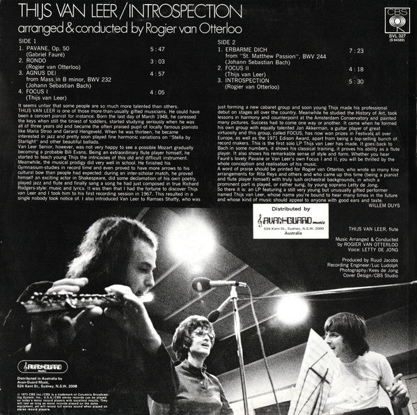 Thijs Van Leer : Introspection (LP, Album)