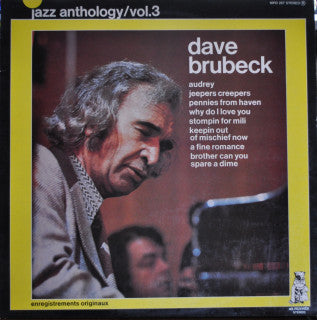 Dave Brubeck : Jazz Anthology/Vol. 3 (LP, Album, RE)