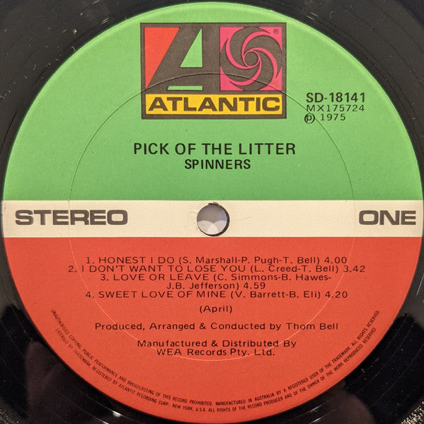 Spinners : Pick Of The Litter (LP, Album)