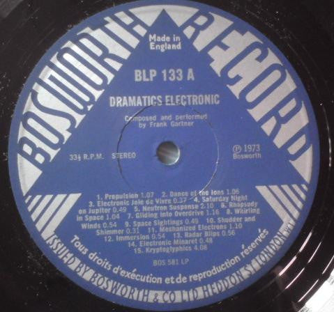 Frank Gartner : Dramatics Electronic (LP)