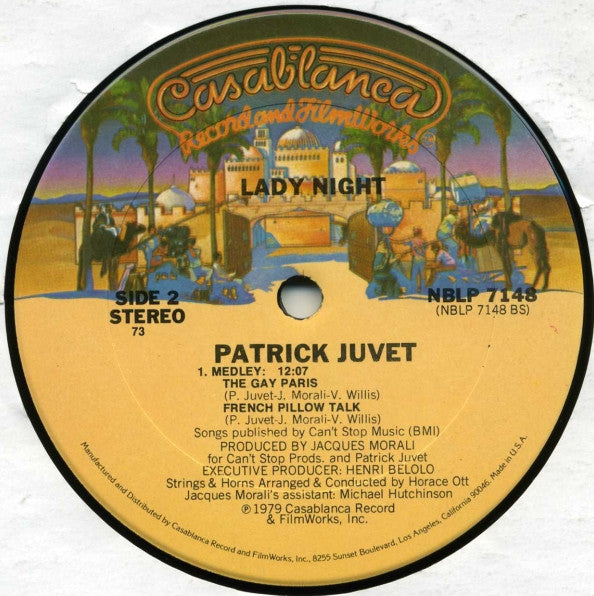 Patrick Juvet : Lady Night (LP, Album, Ter)