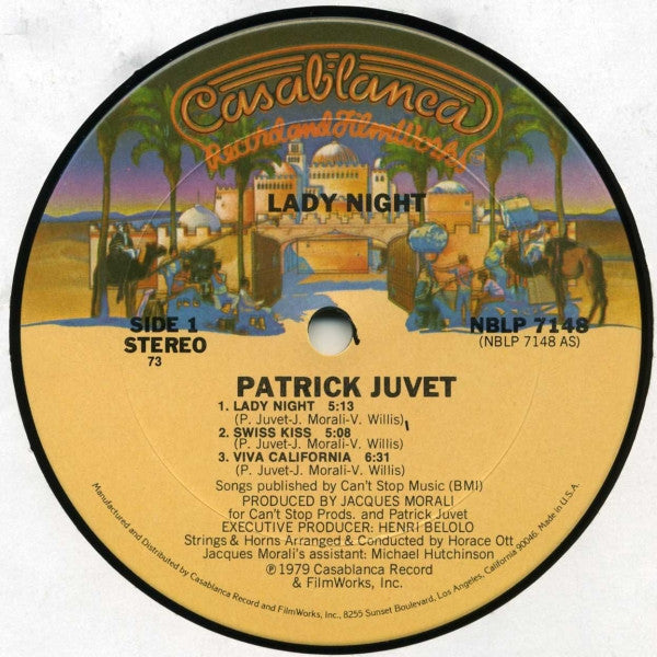 Patrick Juvet : Lady Night (LP, Album, Ter)