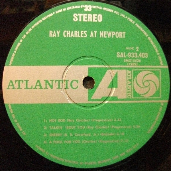 Ray Charles : Ray Charles At Newport (LP, Album, RE)