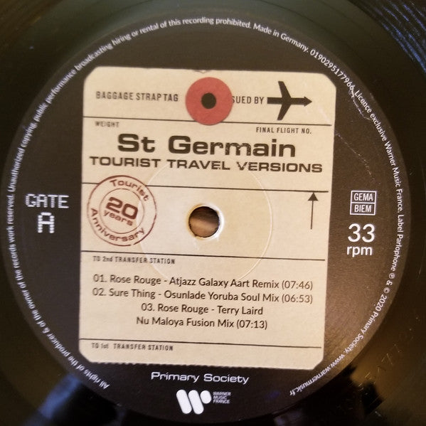 St Germain : Tourist Travel Versions (2xLP, Album)
