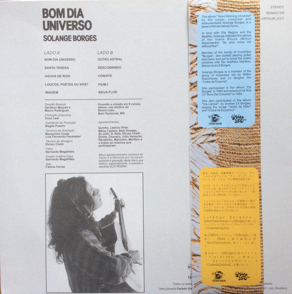 Solange Borges : Bom Dia Universo (LP, Album, RE, RM)