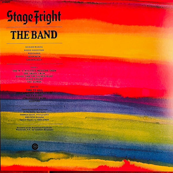 The Band : Stage Fright (LP, Album, RE, RM, 180)