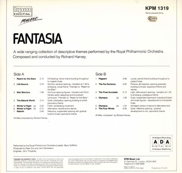 Richard Harvey (2) : Fantasia (LP, Album)