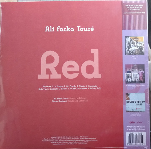 Ali Farka Touré : Red (LP, Album, RE, RM)