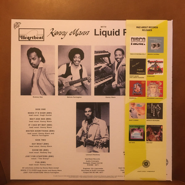 Kenny Mann With Liquid Pleasure : Kenny Mann With Liquid Pleasure (LP, Album, Ltd, Num, RE, 180)