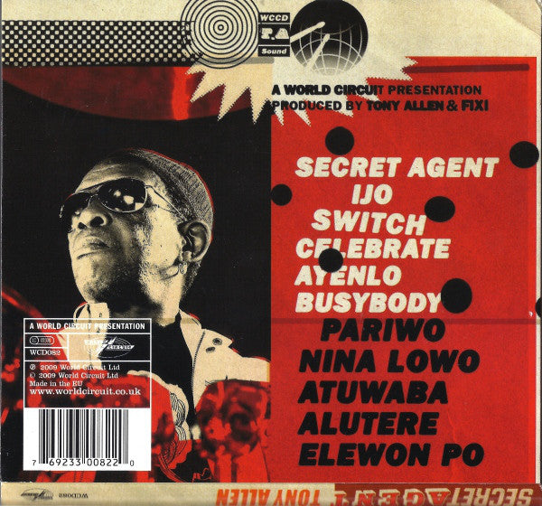 Tony Allen : Secret Agent (CD, Album)